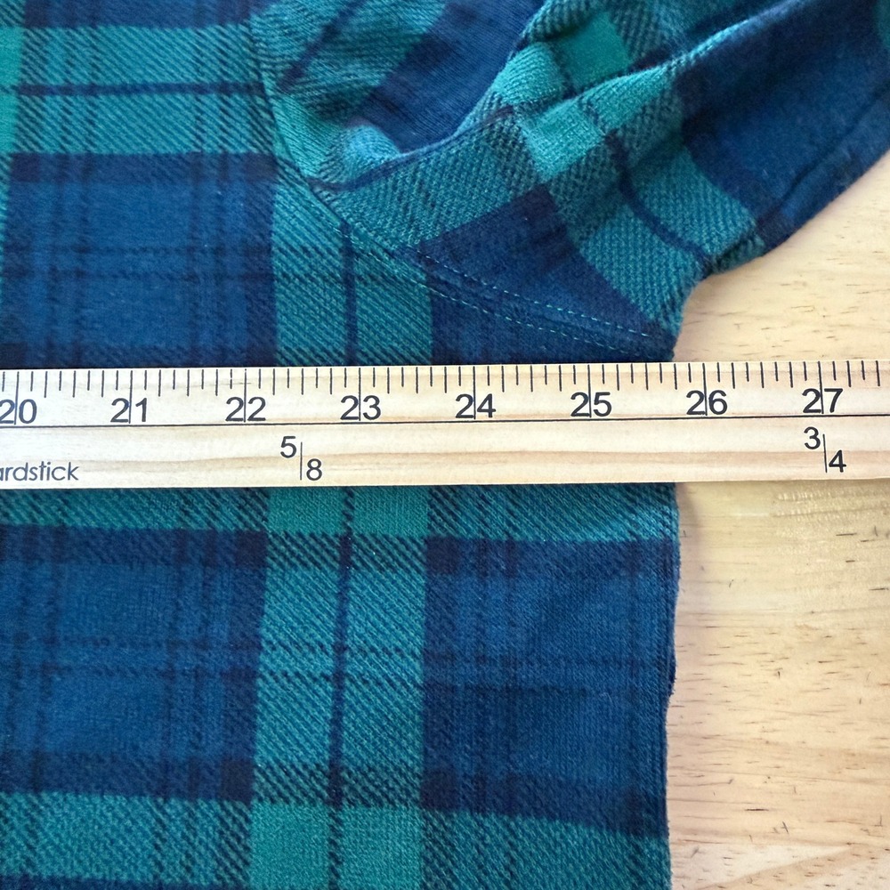 Polo Ralph Lauren Estate Rib Pullover Mens XL COTTON 1/4 Zip Green Black Plaid - Picture 7 of 10